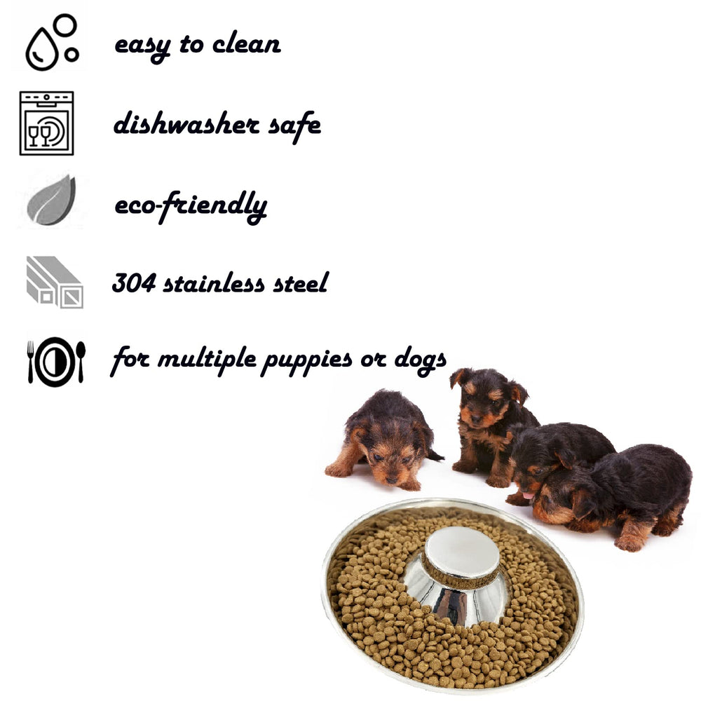 Bol Sheldamy Chien en acier inoxydable, grande capacité pour chiens qui boivent beaucoup.