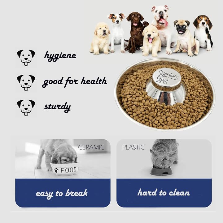 Bol Sheldamy taille universelle, idéal pour chiots et chiens adultes.
