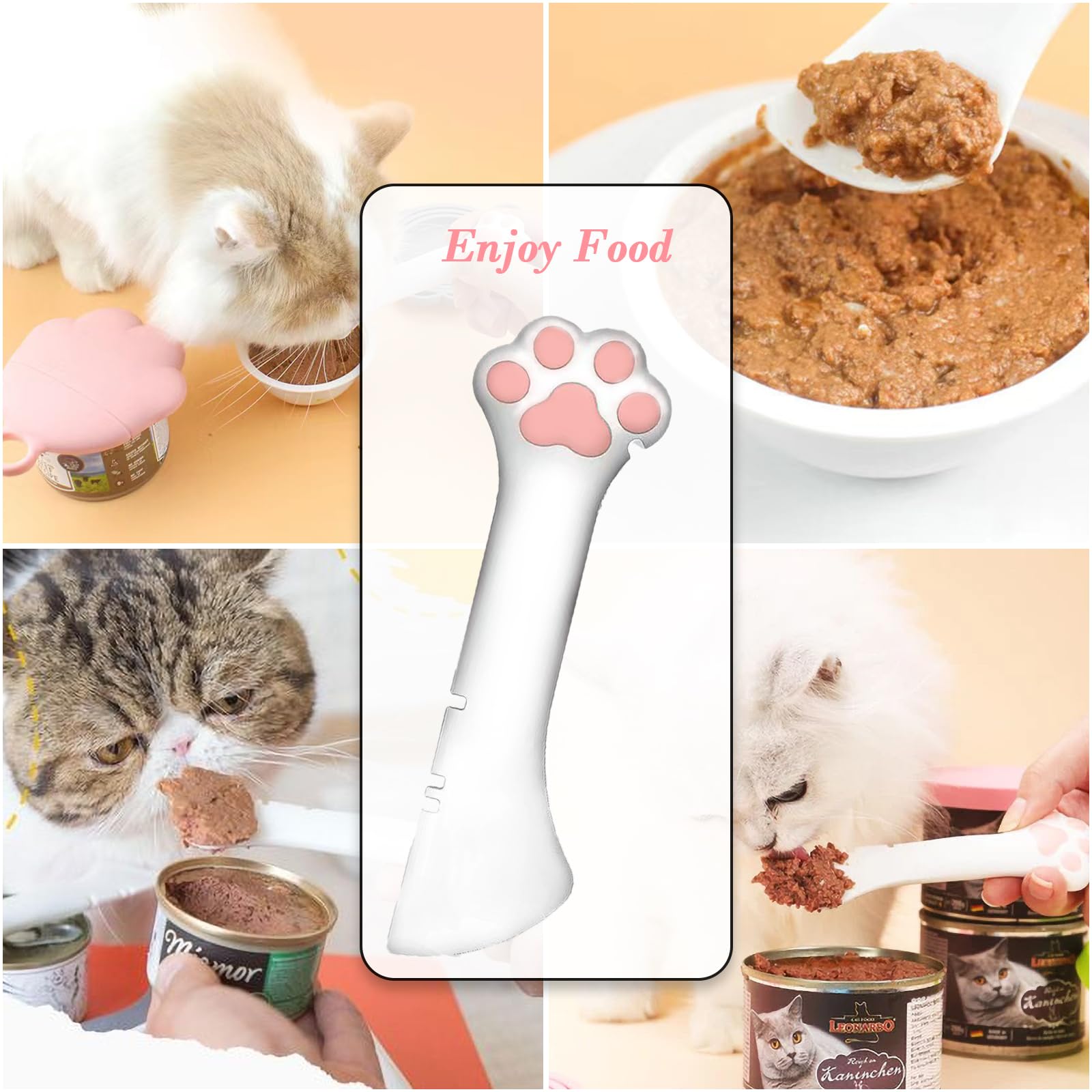 Spatule mini intégrée utile pour racler les restes dans les canettes.