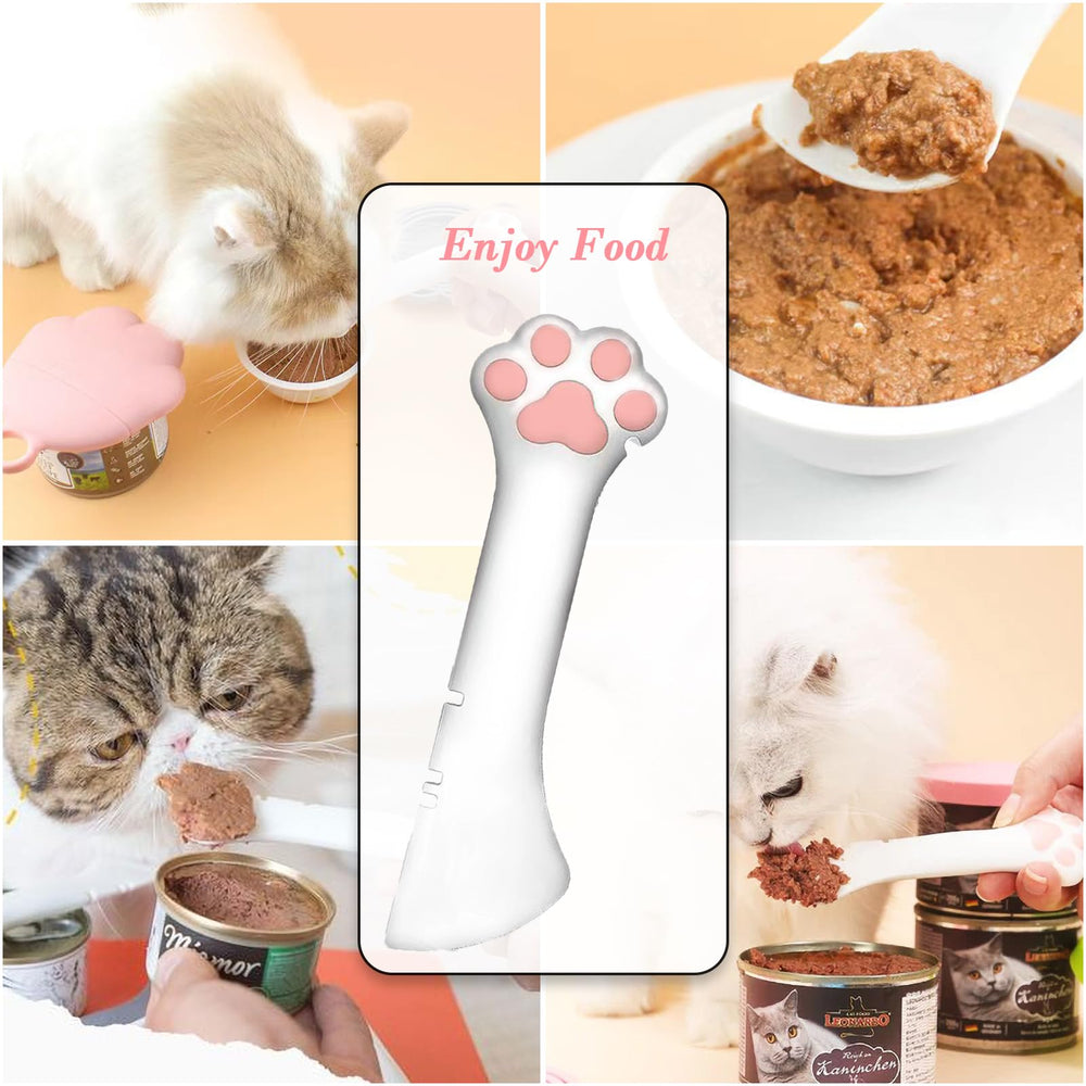 Spatule mini intégrée utile pour racler les restes dans les canettes.
