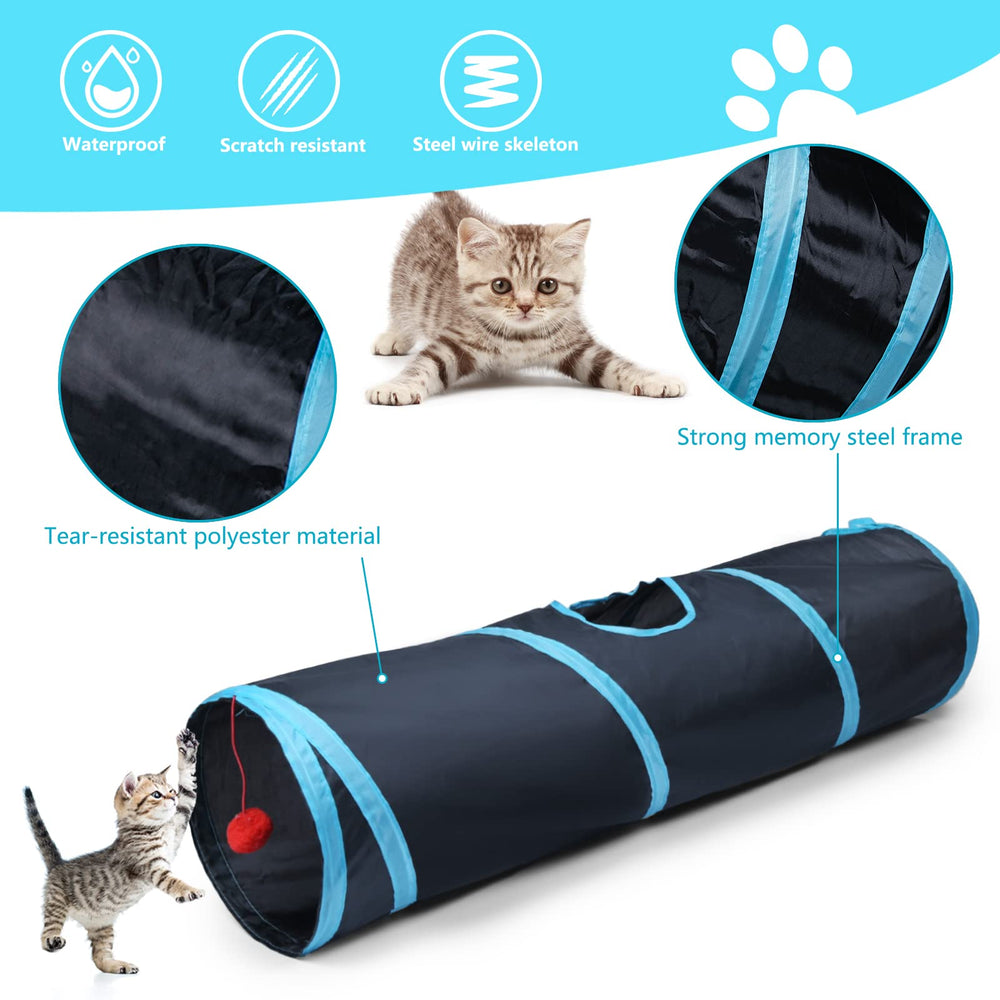 Le tunnel interactif Sheldamy pour petits animaux stimule l’activité et l’exploration.