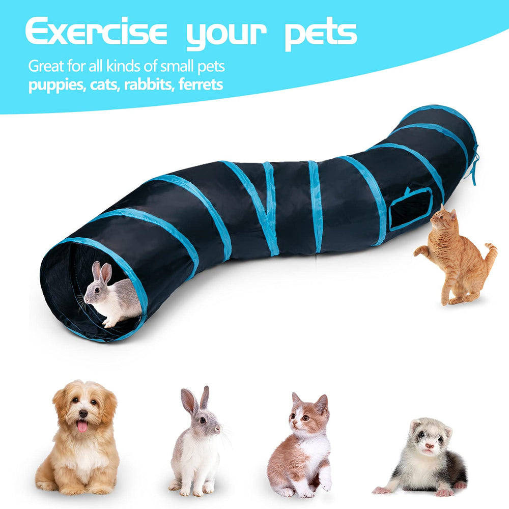 Tunnel chat Sheldamy armature pliable pour un rangement compact.