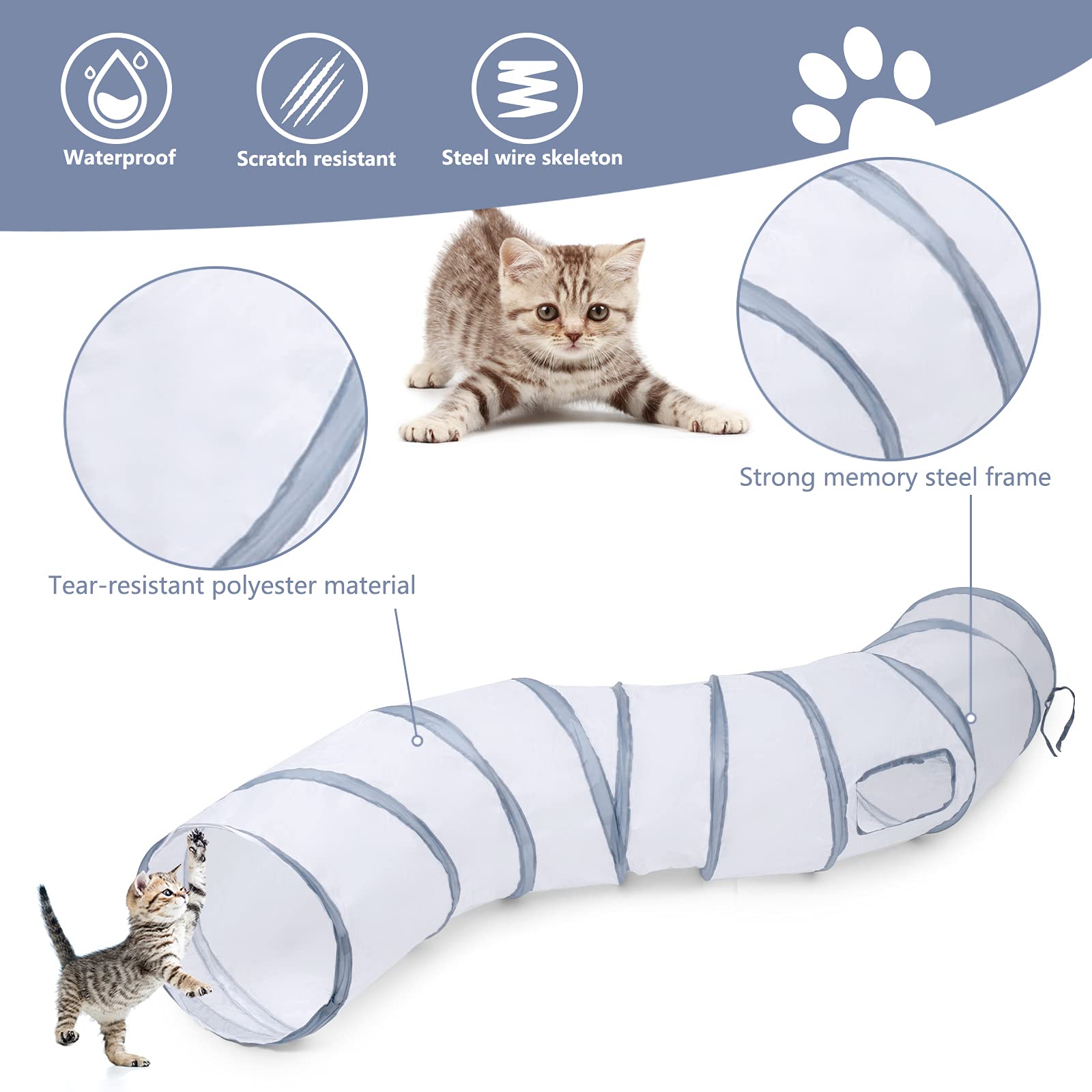 Tissu polyester résistant du tunnel Sheldamy, durable et facile à nettoyer