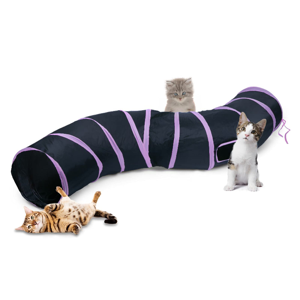Tunnel Sheldamy S-2Voie : design compact pour chats actifs.