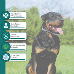 ShengKou collier chien grand impermeable, protège contre parasites.