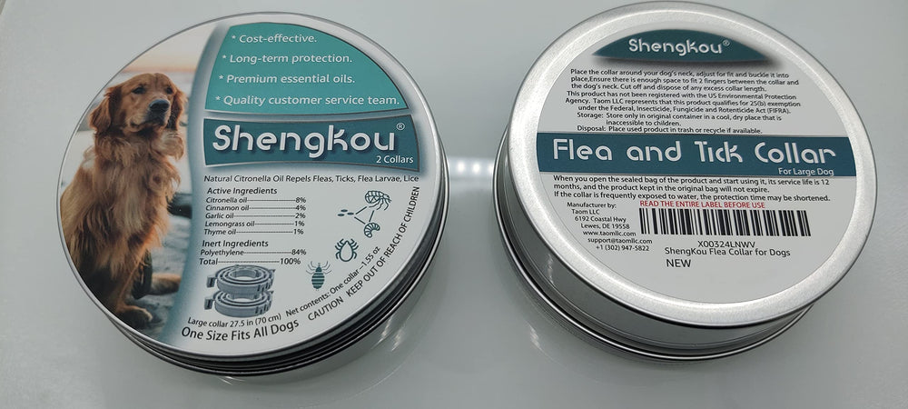 ShengKou collier chien grand resistant a l eau pour l exterieur.