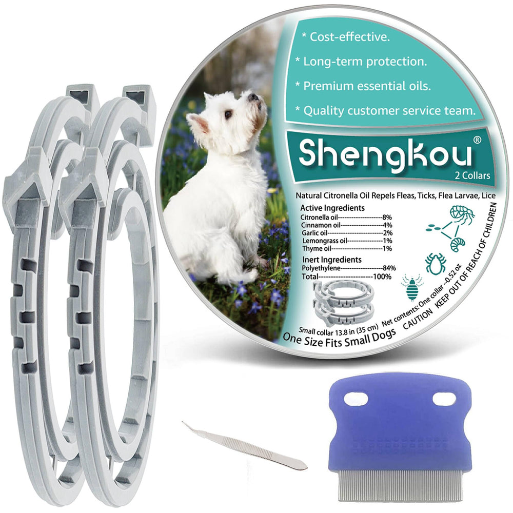 Collier ShengKou pour chiot sur le cou, protection puces et tiques.