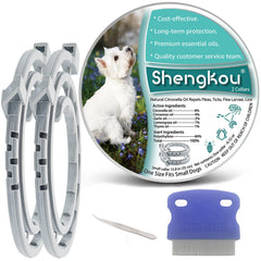 Collier ShengKou pour chiot sur le cou, protection puces et tiques.