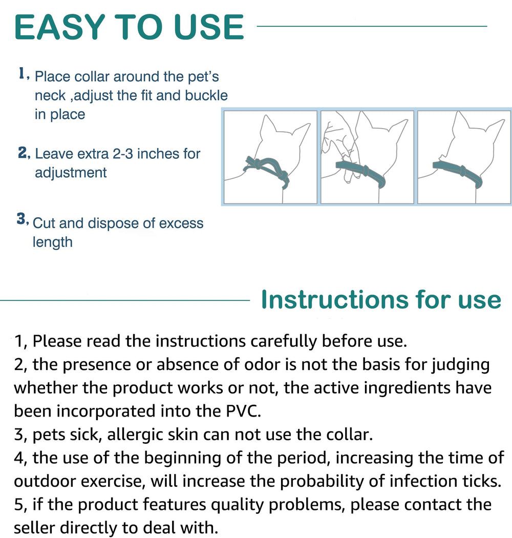 ShengKou collier-puces-tiques impermeable, usage sous la pluie sans compromis