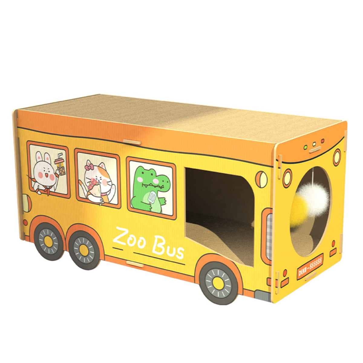 SHENGOCASE bus-chat face avant : cadre robuste et espace pour gros chat