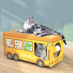 SHENGOCASE bus-chat vue cote : dimensions généreuses pour grands félins