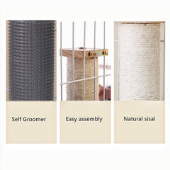 Grattoir cage chat SHENGOCASE avec auto-toilettage intégré