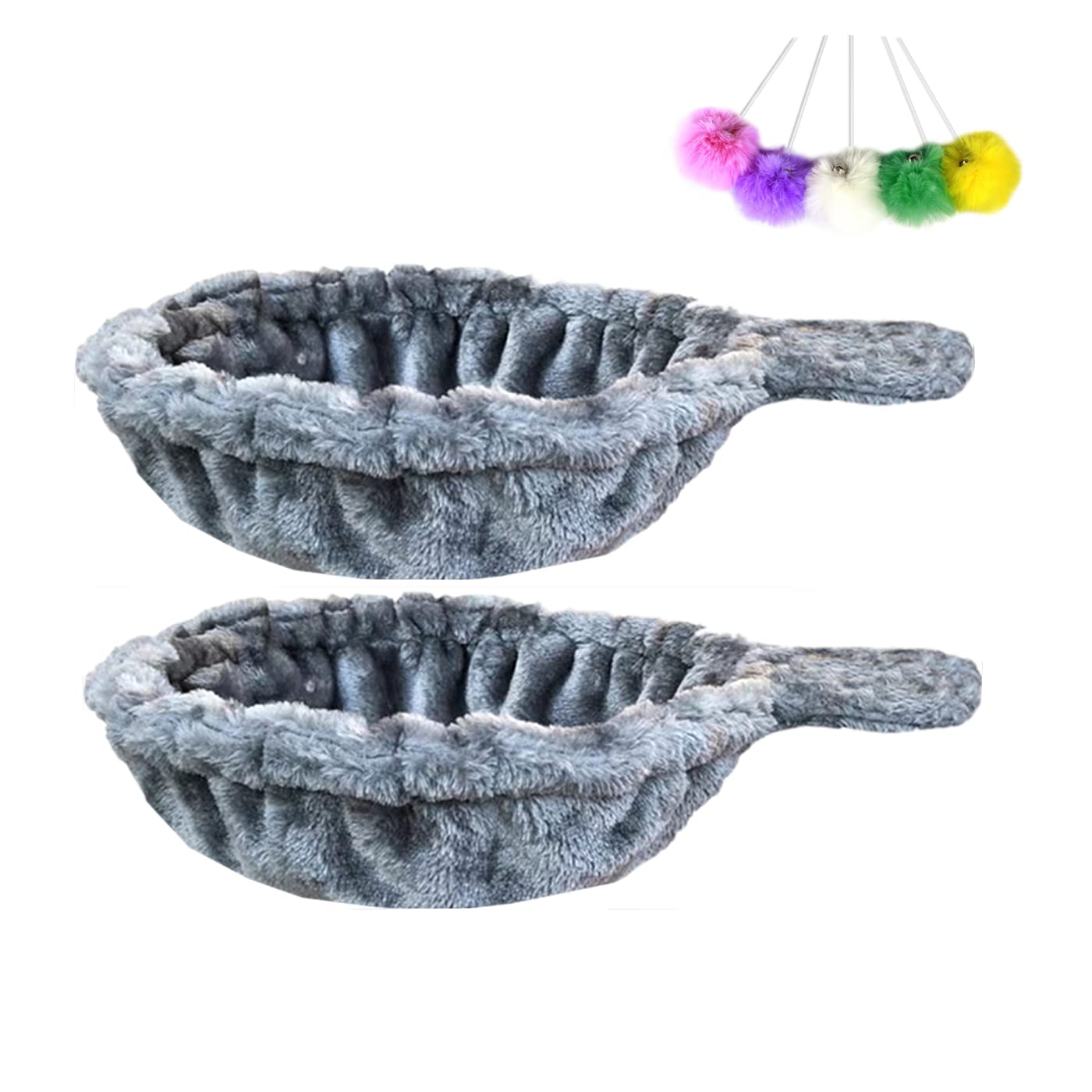 SHENGOCASE hamac chat gris, diamètre 14,6 pouces, repos douillet.