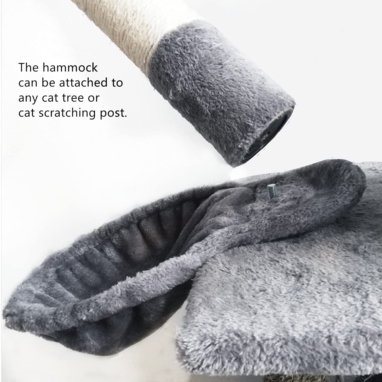 Hamac SHENGOCASE avec 5 pom-pom suspendus pour divertir le chat.
