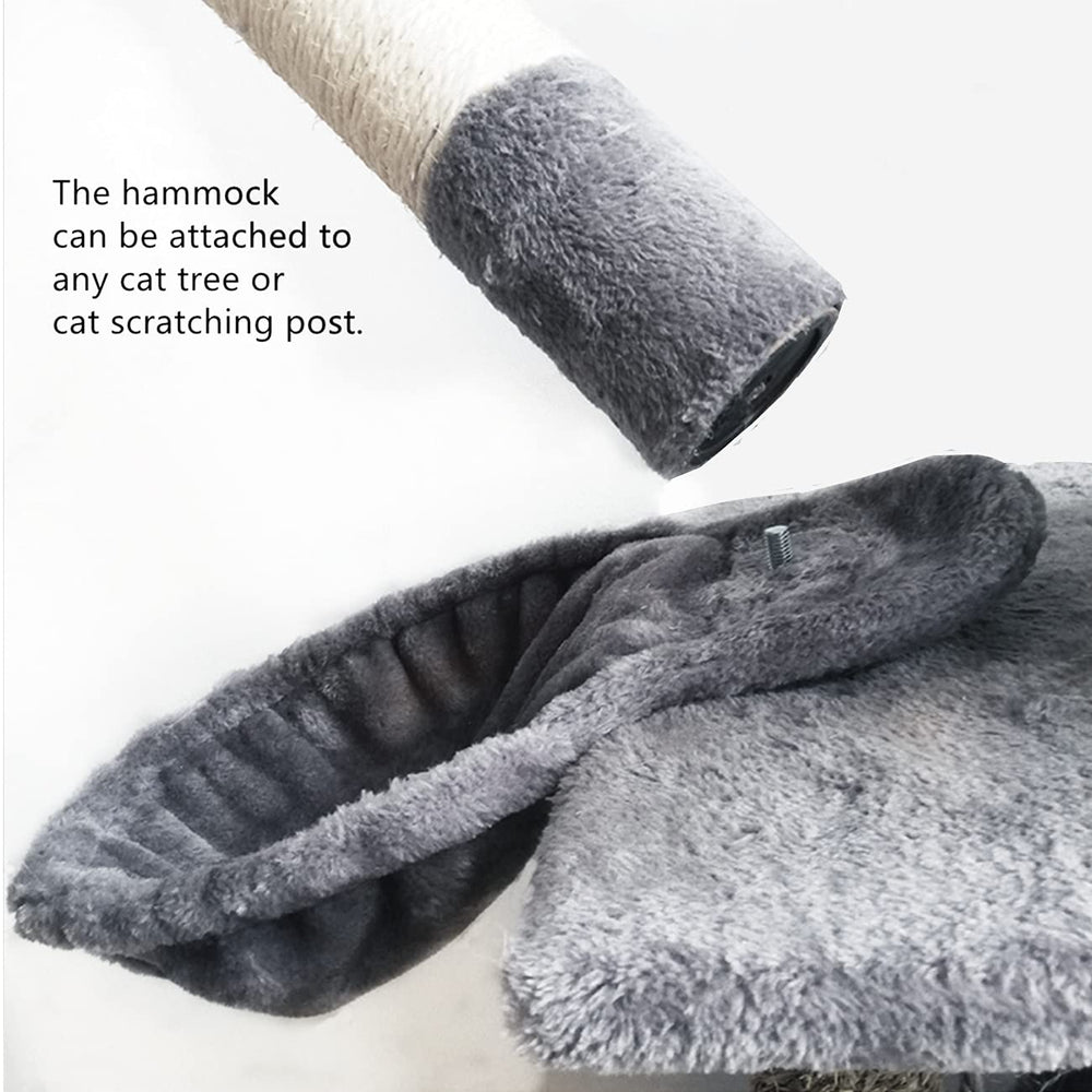 Hamac SHENGOCASE avec 5 pom-pom suspendus pour divertir le chat.