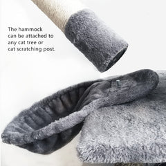 Hamac SHENGOCASE avec 5 pom-pom suspendus pour divertir le chat.