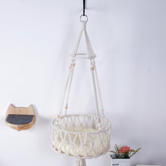 SHENGOCASE Macrame Chat Hammock: accès en 3 étapes pour votre chat.