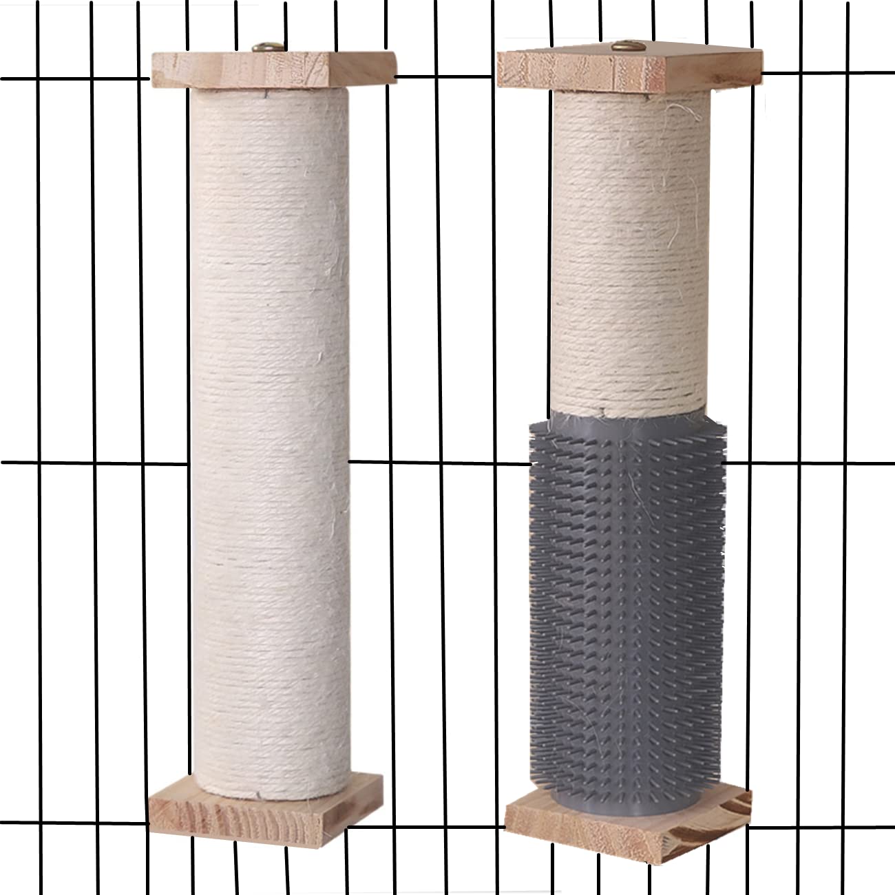 Poteaux à griffes SHENGOCASE pour cage chat, lot de 2, grattage pratique