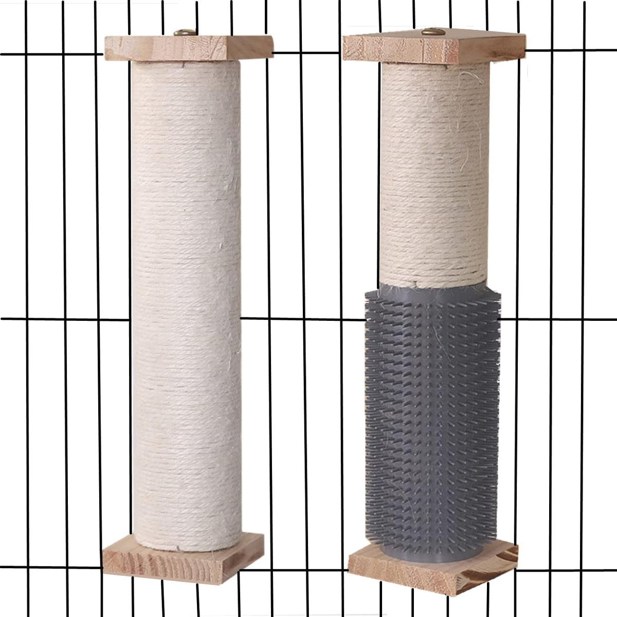Poteaux à griffes SHENGOCASE pour cage chat, lot de 2, grattage pratique