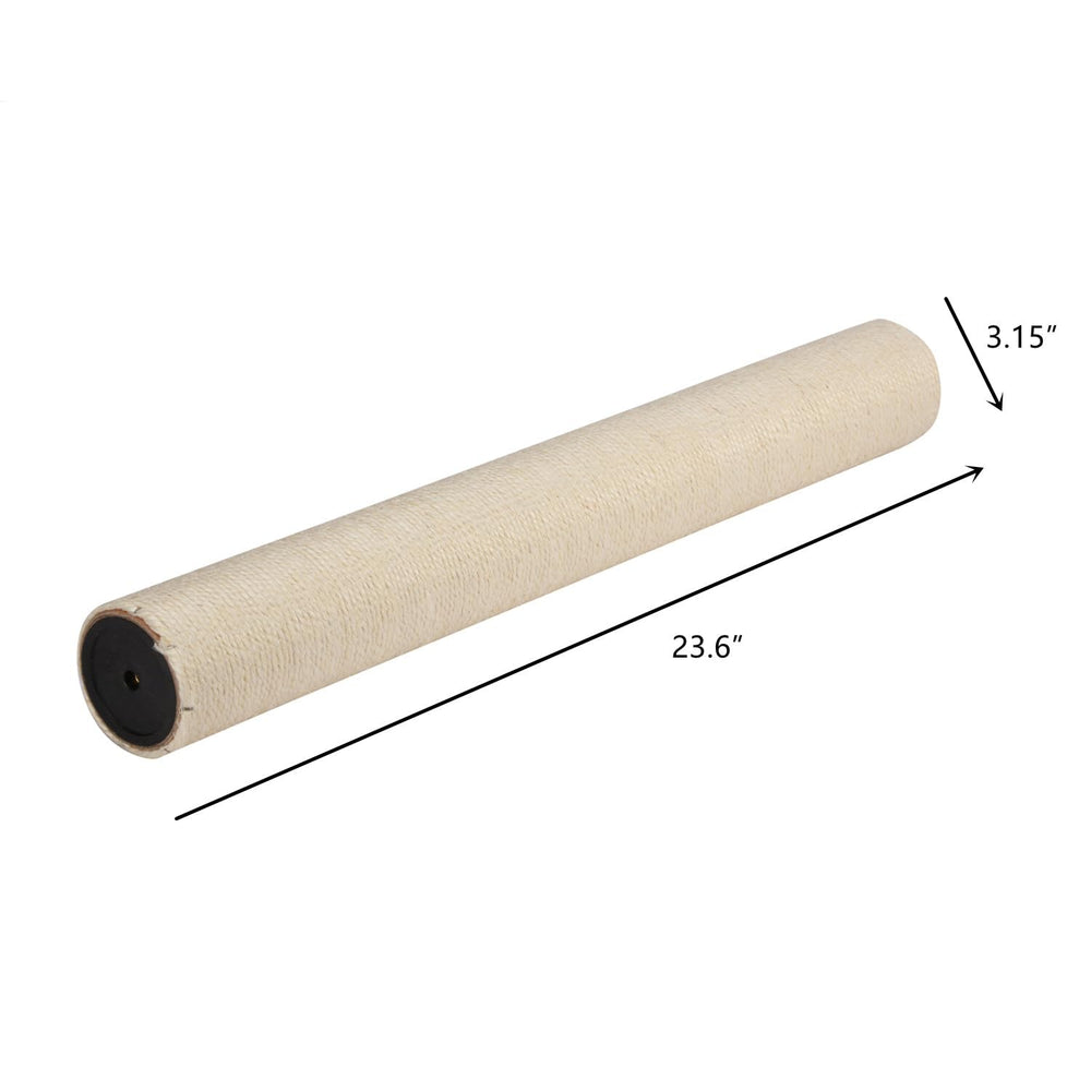 Poteau revêtu de sisal durable résistant aux griffes les plus appuyées.