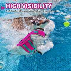 Sheripet gilet rose, haute flottabilité favorise mouvement libre dans l'eau.