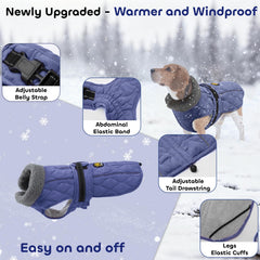Manteau Sheripet imperméable bleu-neige, protection contre pluie et neige