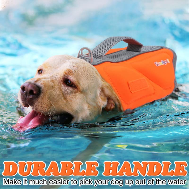 Sheripet veste sauvetage chien en néoprène, flottabilité élevée pour rester en sécurité.