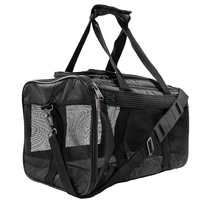 Porte-animal Sherpa Deluxe avec ouverture haute et latérale pour un chargement rapide