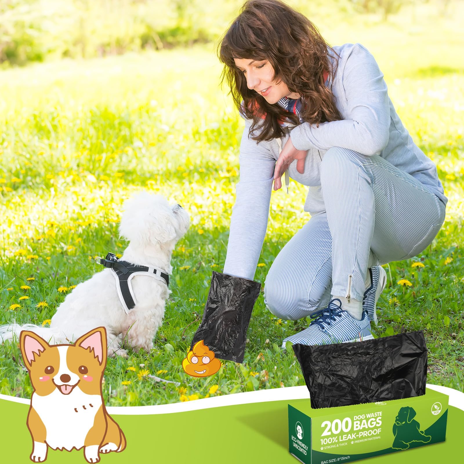 Utilisation extérieure pendant promenades avec votre animal Sherr.