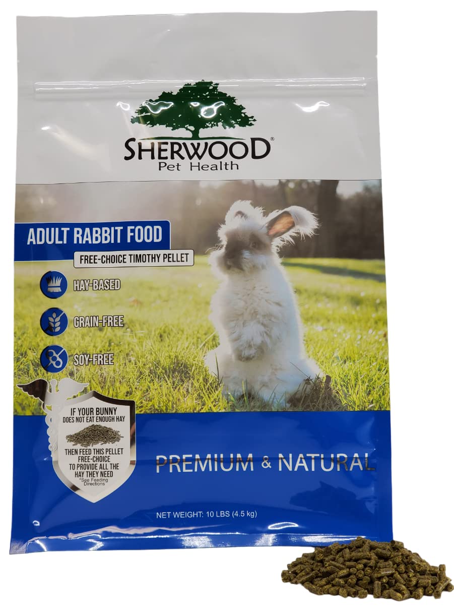 Sherwood Pet Health alimentation lapin adulte foin Timothy – source naturelle de fibres pour une digestion équilibrée