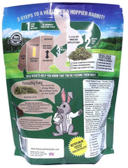 Emballage Sherwood Pet Health montrant les granulés et le foin Timothy.