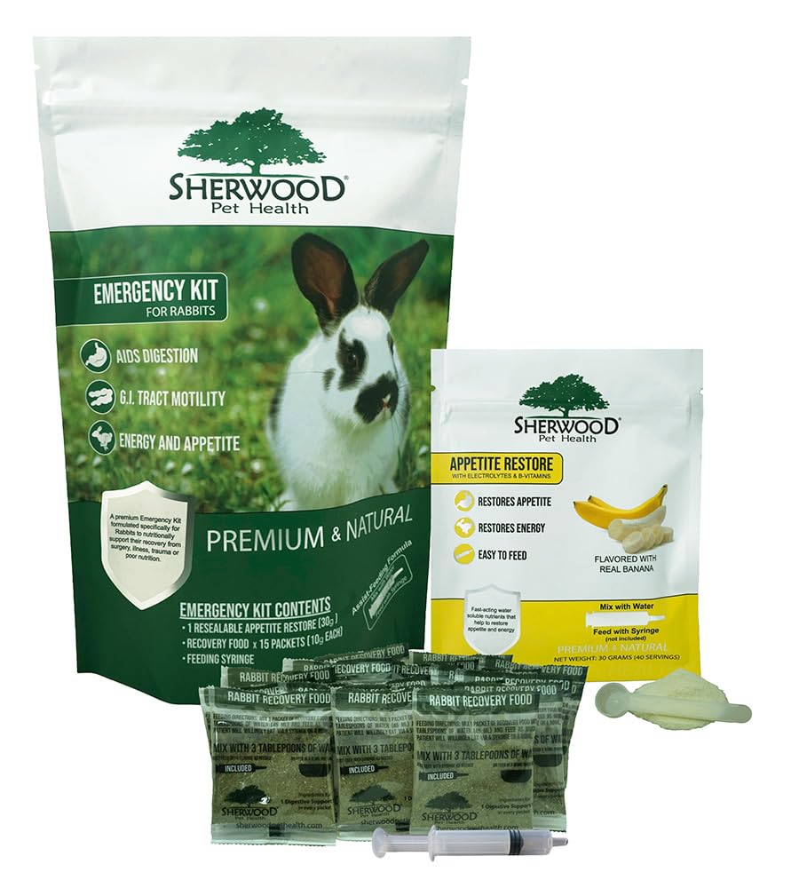 Sherwood Pet Health kit-secours-lapin : kit d'urgence pratique pour lapin domestique.