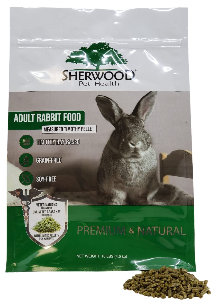 Sherwood Pet Health - lapin adulte avec pellets au foin Timothy, alimentation naturelle.