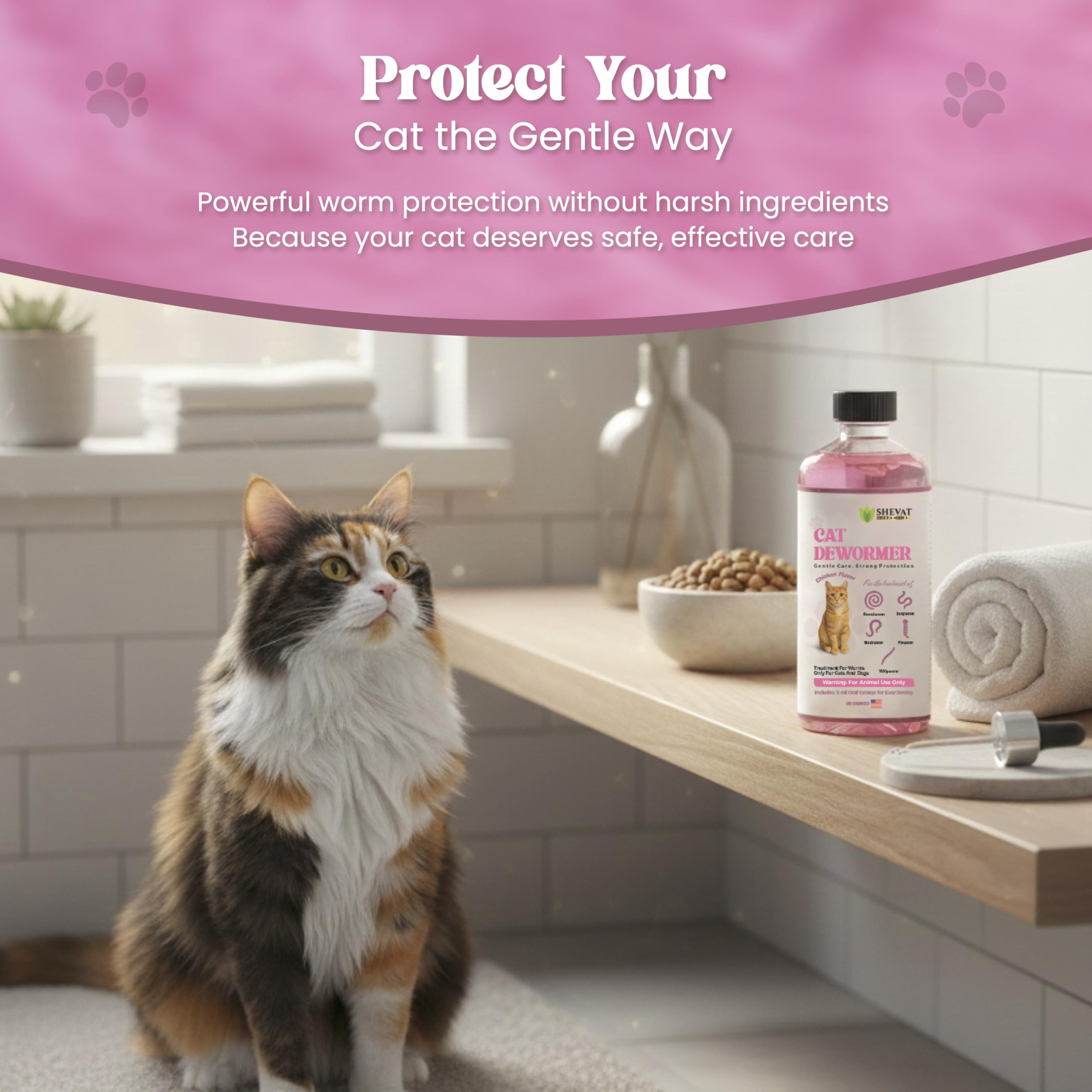 Doseur précis pour vermifuge chat – mesure fiable