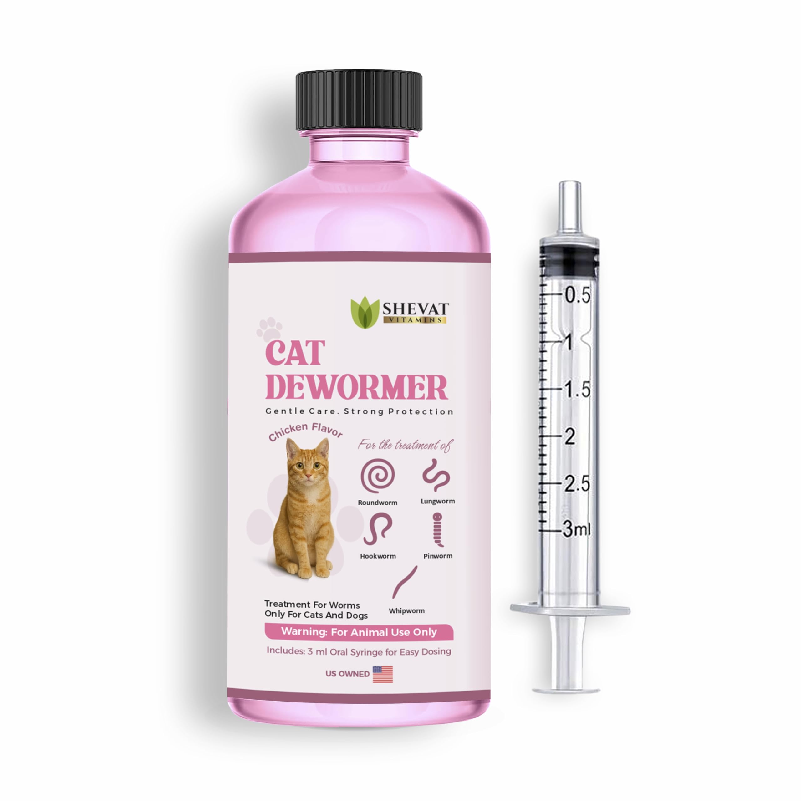 Doseur oral inclus pour vermifuge chat – administration précise