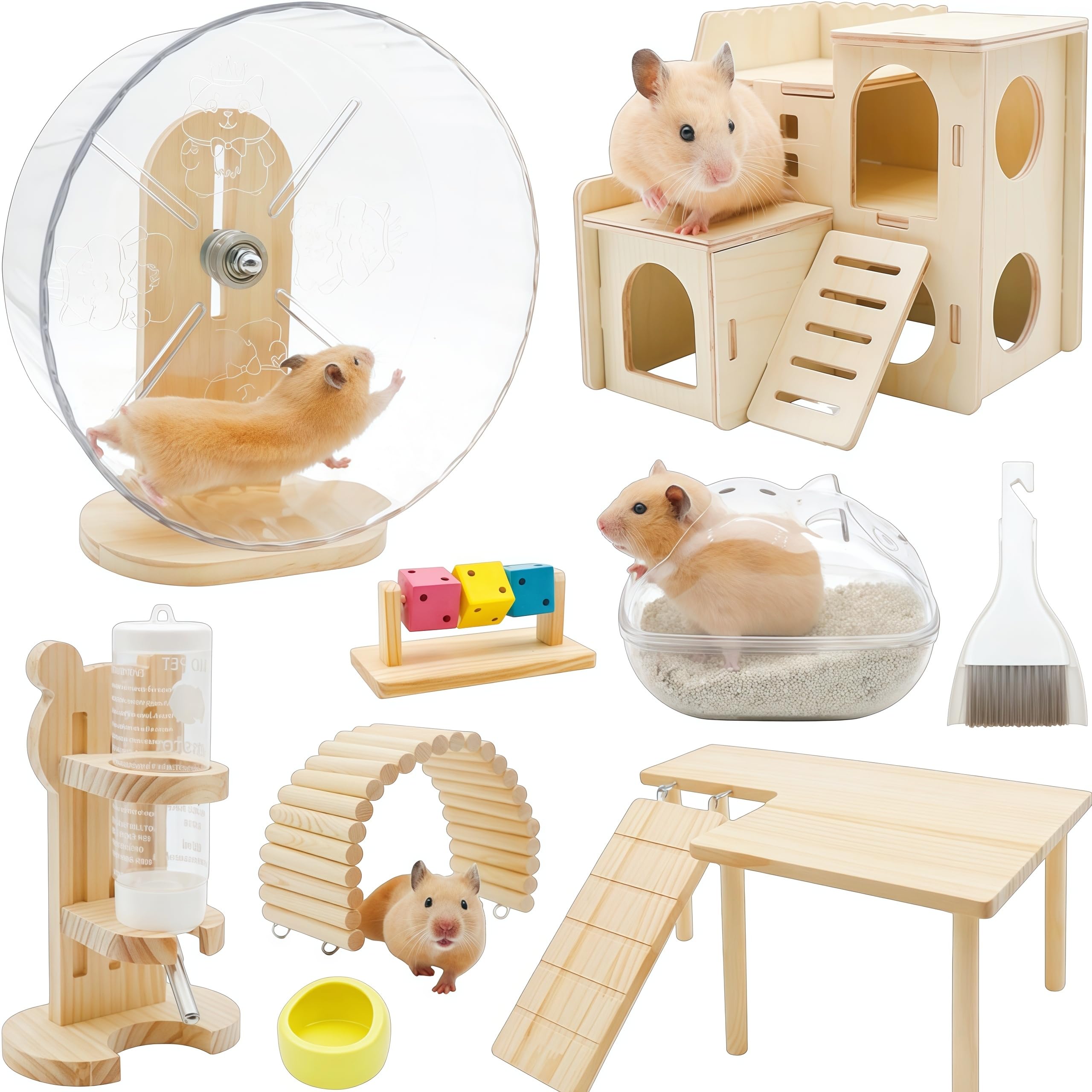 SHIBADOU roue silencieuse pour hamster, session calme et fluide