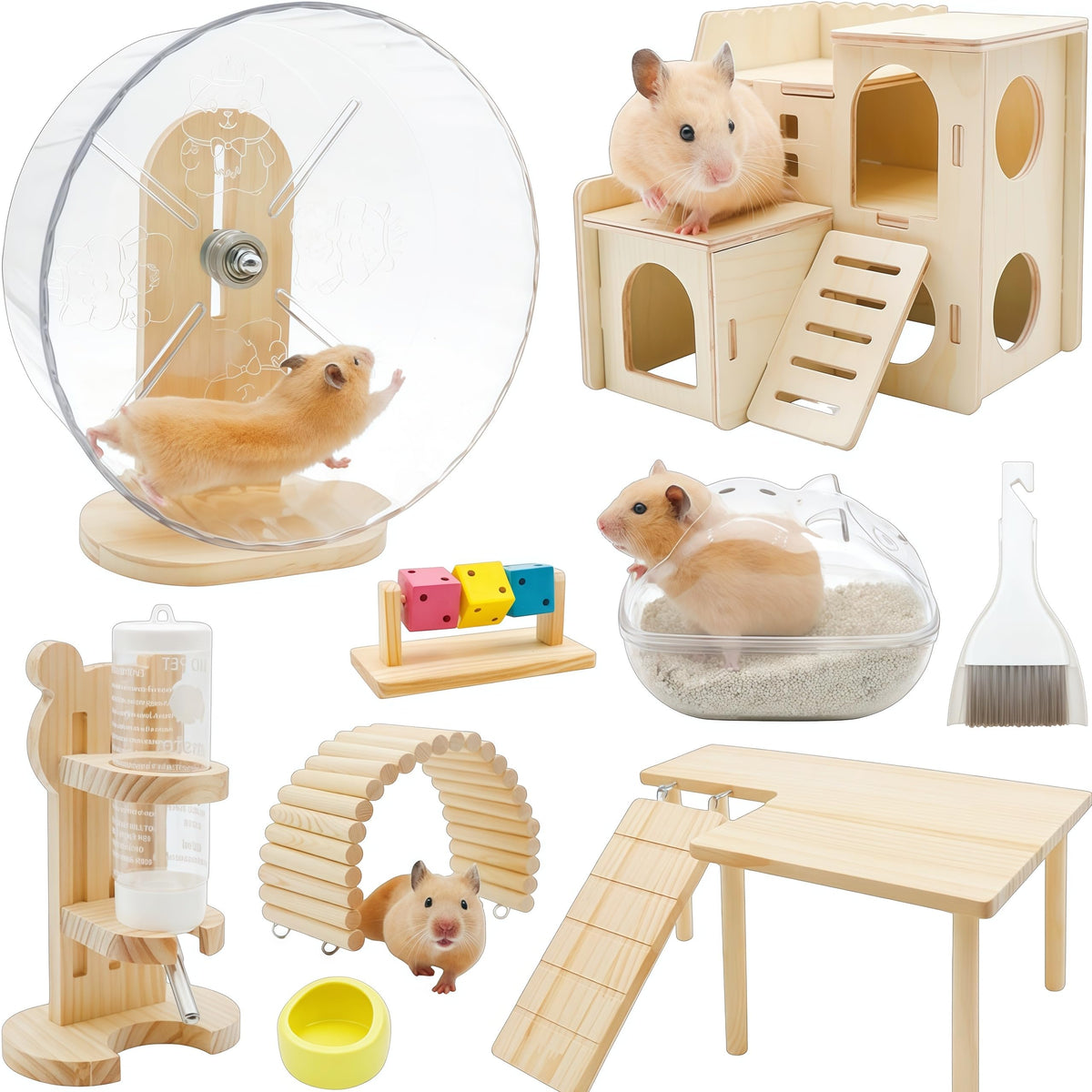SHIBADOU roue silencieuse pour hamster, session calme et fluide
