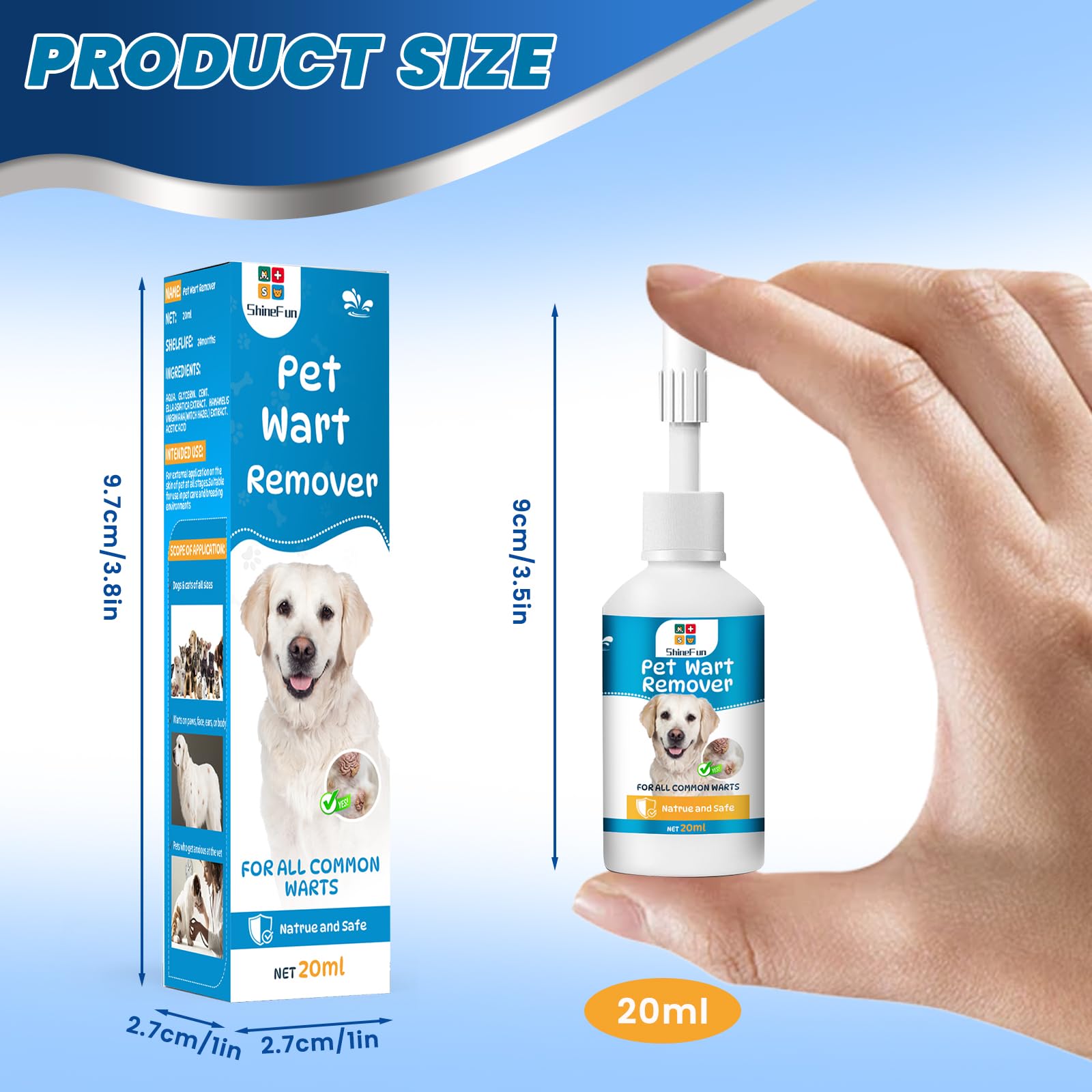 ShineFun – Visage chien souriant peau saine et bien-être.