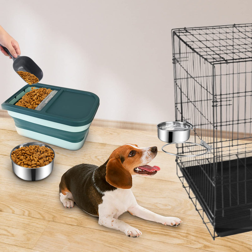 ShineMe ensemble deux bols pour cage, repas et hydratation.