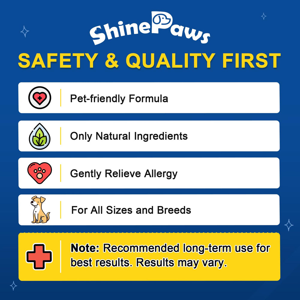 SHINEPAWS dosage ajustable utilisation : adaptez selon la taille et le poids du chien.