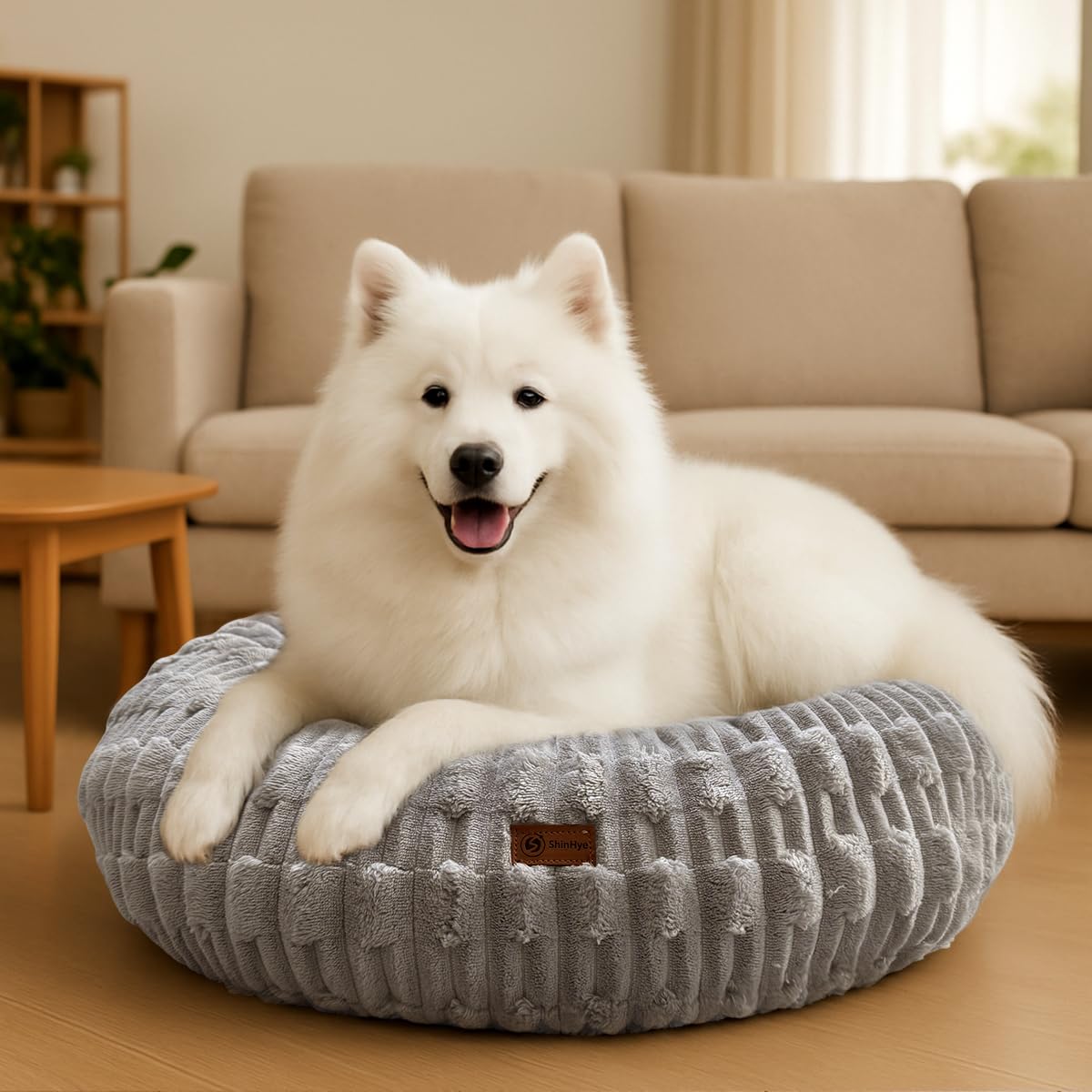 ShinHye lit chien chat gris 20x20 – lavage facile en machine.