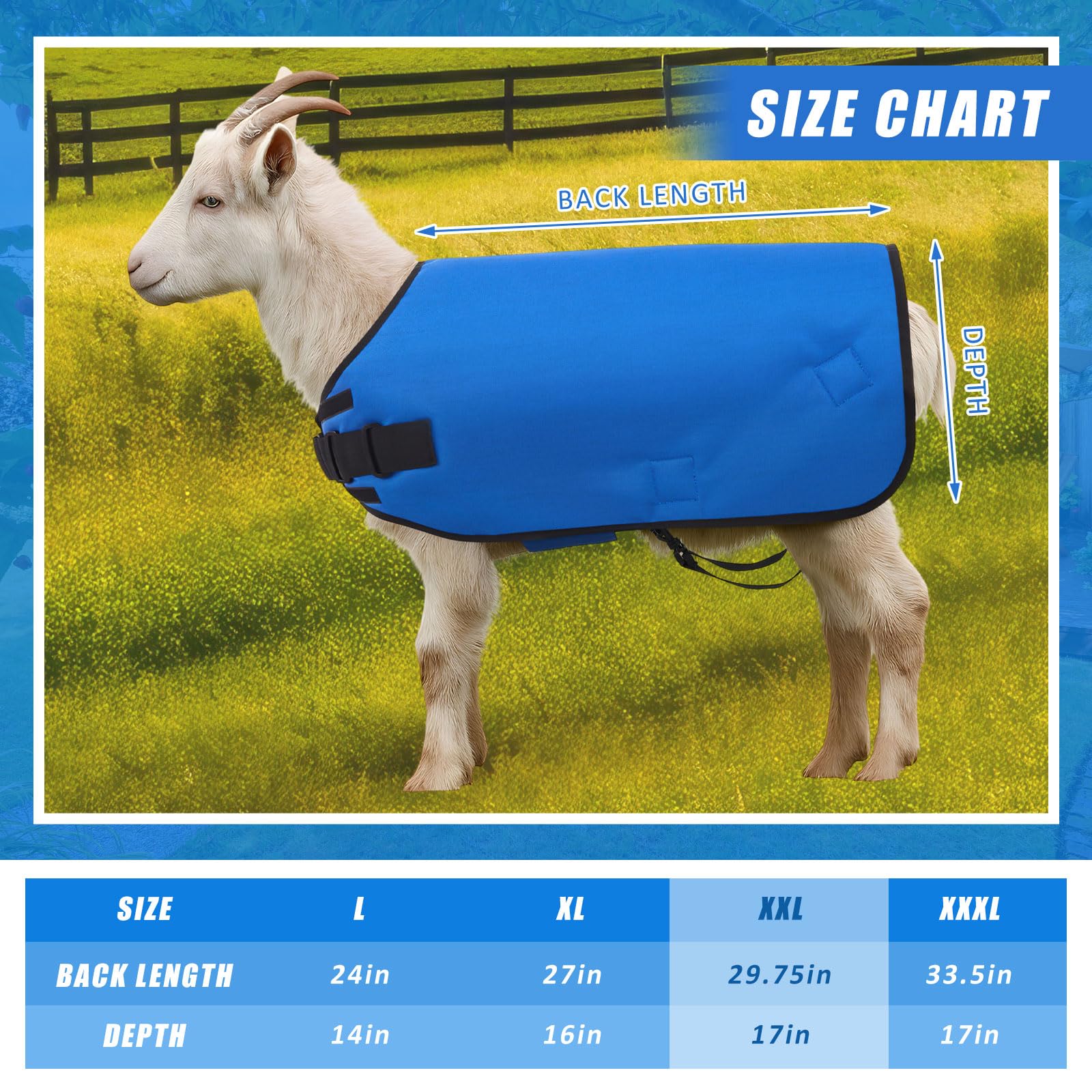 Doublure polaire Shinylin assure isolation confortable pour chèvre.