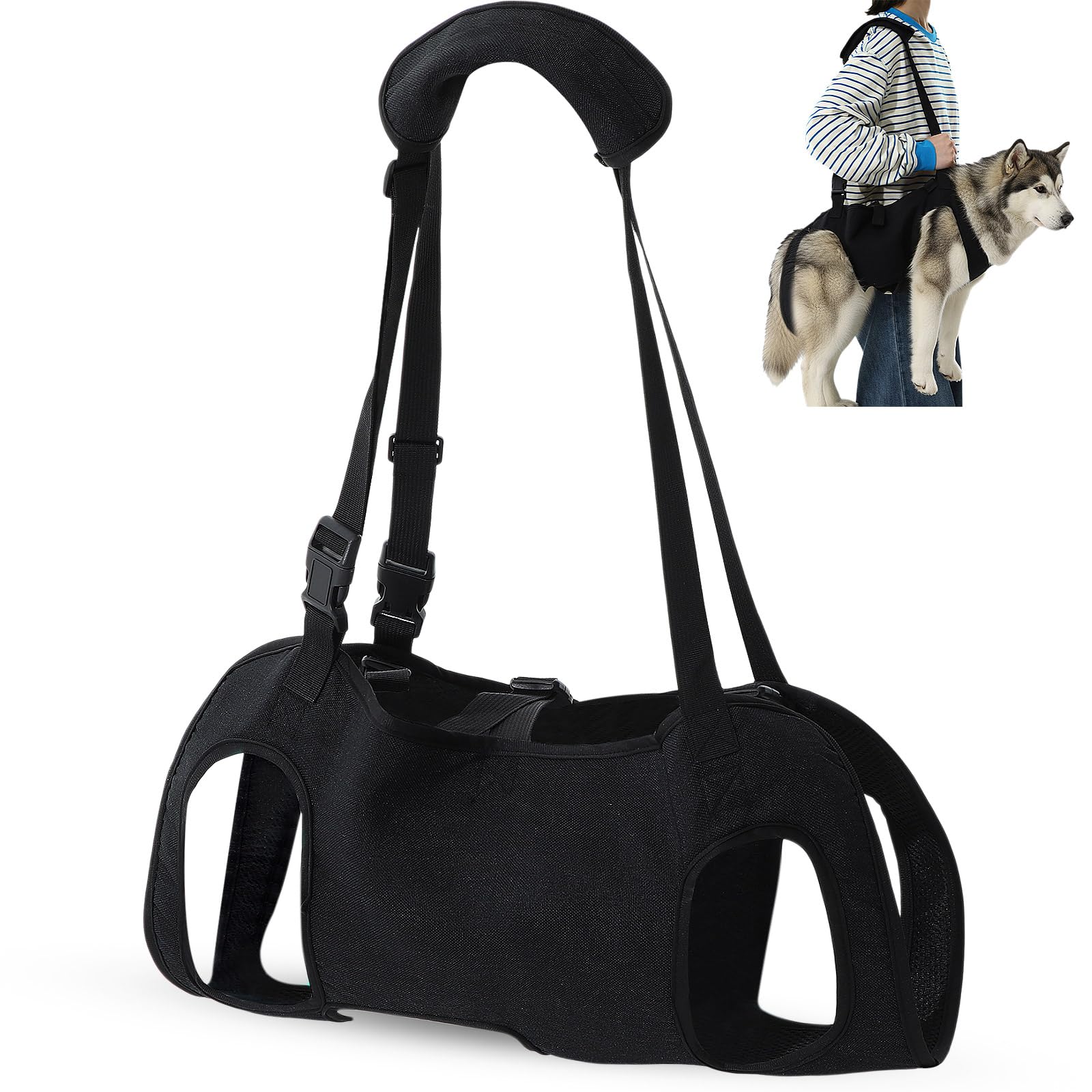 Harnais Shinylin Portage-Chien Urgence, transport sûr pour chien blessé ou âgé.
