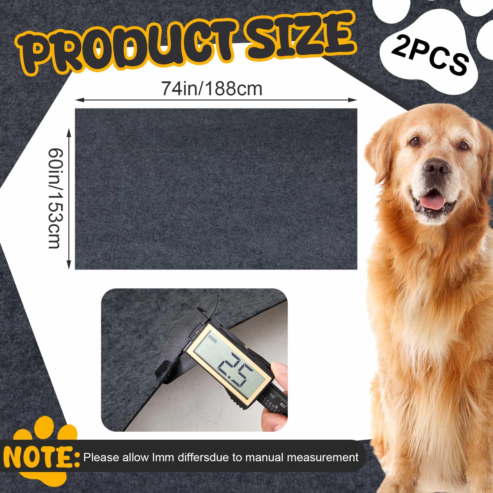Tapis Shinylin impermeable et absorbant, protege sols et meubles.
