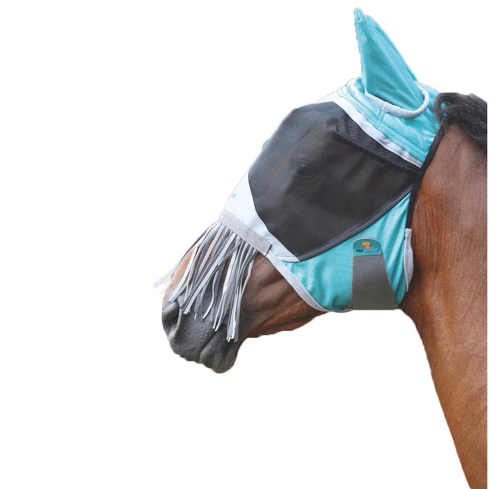 Shires Deluxe Masque anti-mouches, elasticité sur le poll pour un port ajusté.