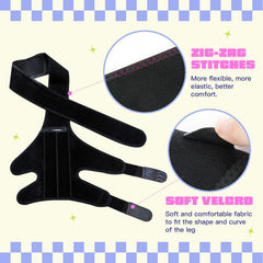 Attaches Velcro ajustables SHIUMORE pour un maintien personnalisé.