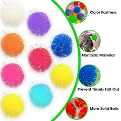 Shizhoo boules en peluche et polypropylène, douceur et sécurité pour le jeu du chat.