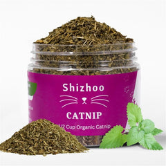 Shizhoo Catnip feuilles et fleurs organiques pour une expérience naturelle et sûre.
