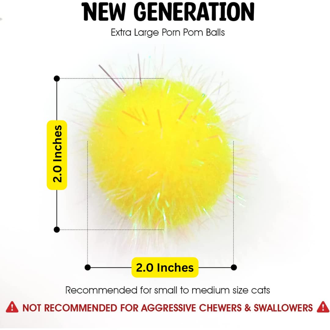 Shizhoo pompon scintillant, coloré et léger, parfait pour des sessions de jeu.