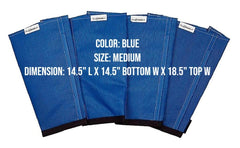 SHOOFLY Leggins bleu moyen vue latérale, maintien stable et liberté de mouvement